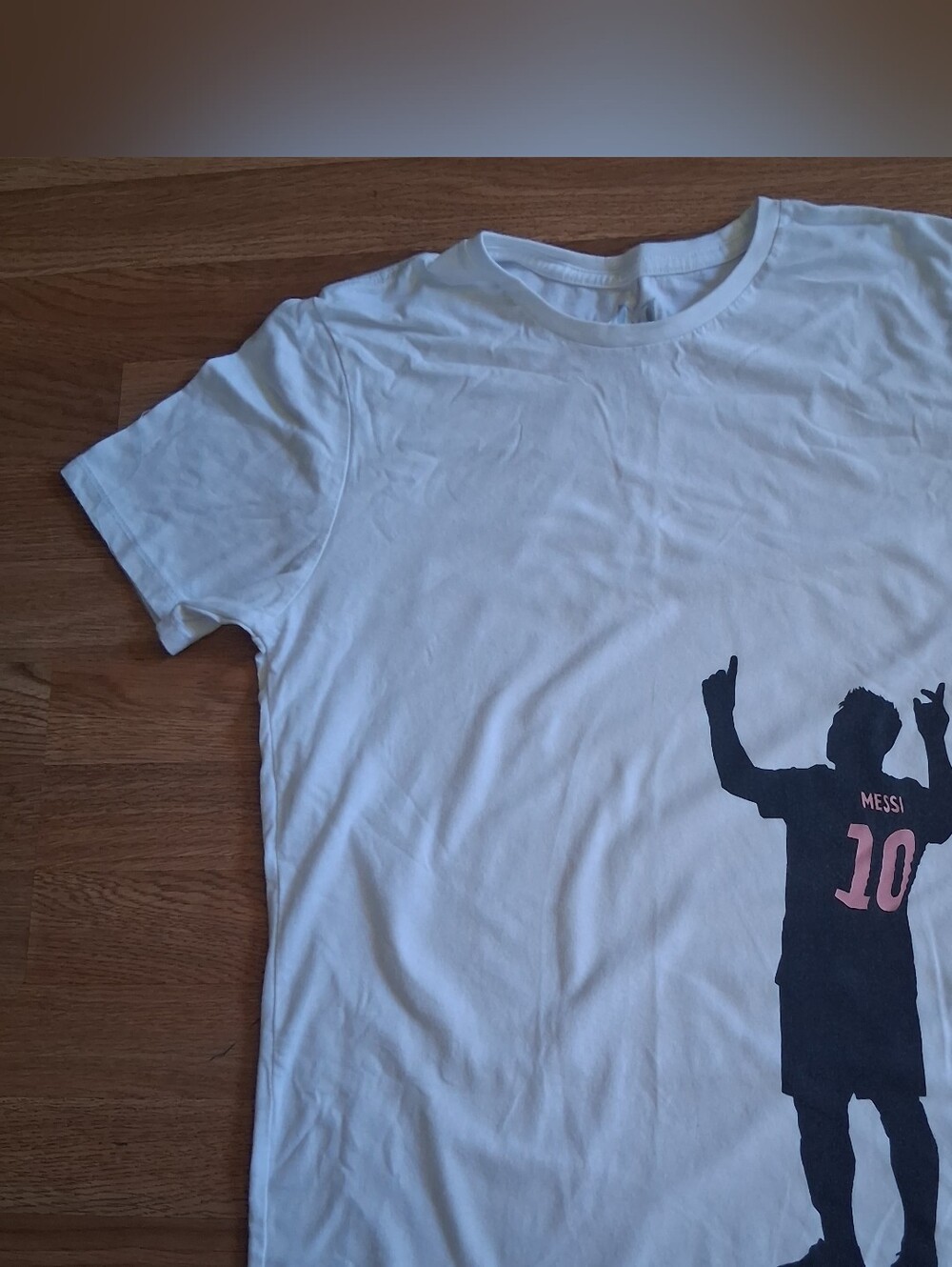 Mens Messi White Messi Graphic T-Shirt - Number 10
